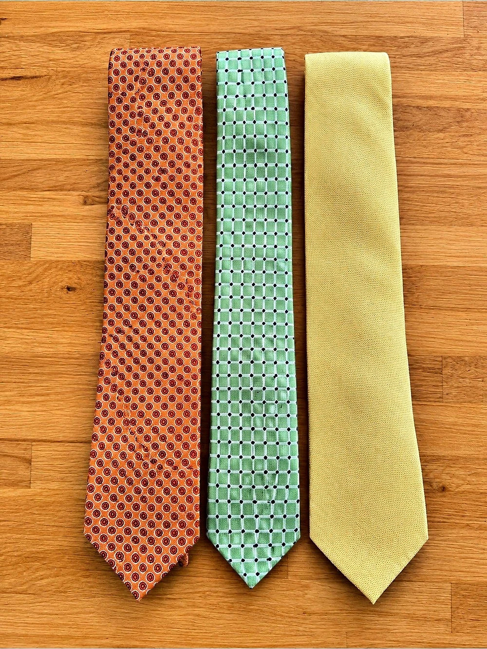 Allen Flusser/Chaps/Tommy Hilfiger Silk Necktie Set of 3 Like New